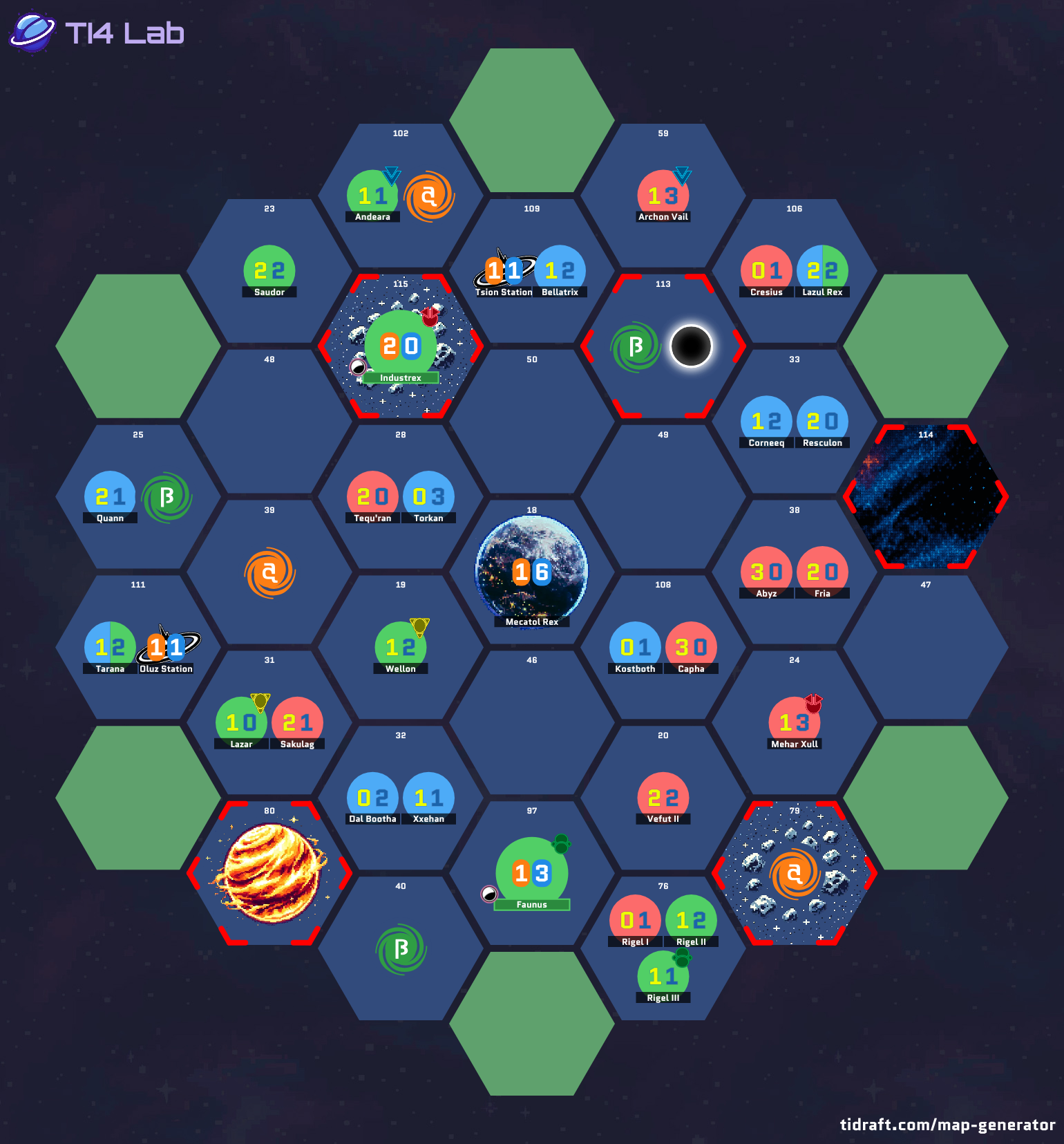 Balanced 6 player map