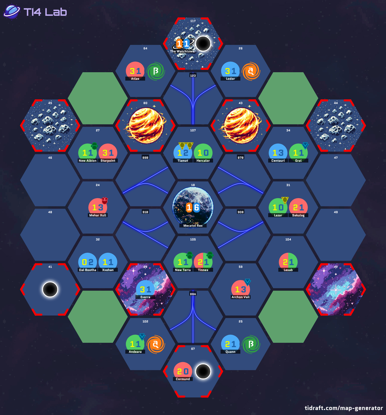 4 Player 6 Tile 12.3 Value Slice 2.5 Skip Psycatz