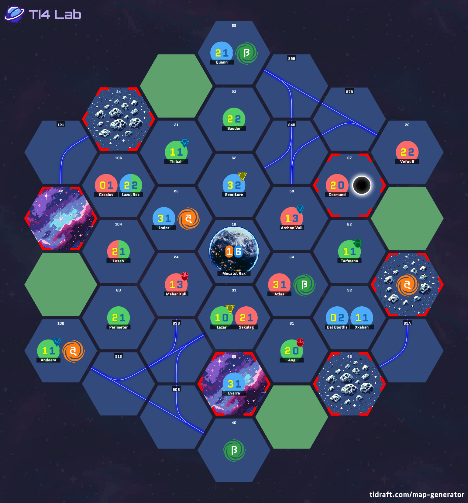 12 Point Slices + 8 Tech for 4 Players