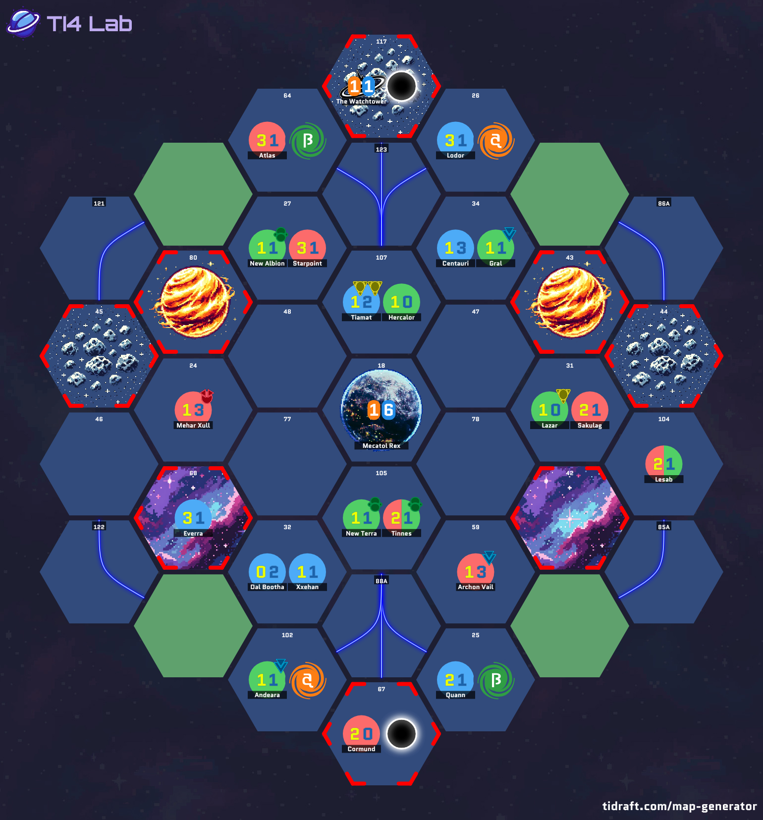 4 Player 12.3 Value 6 Tile Slice