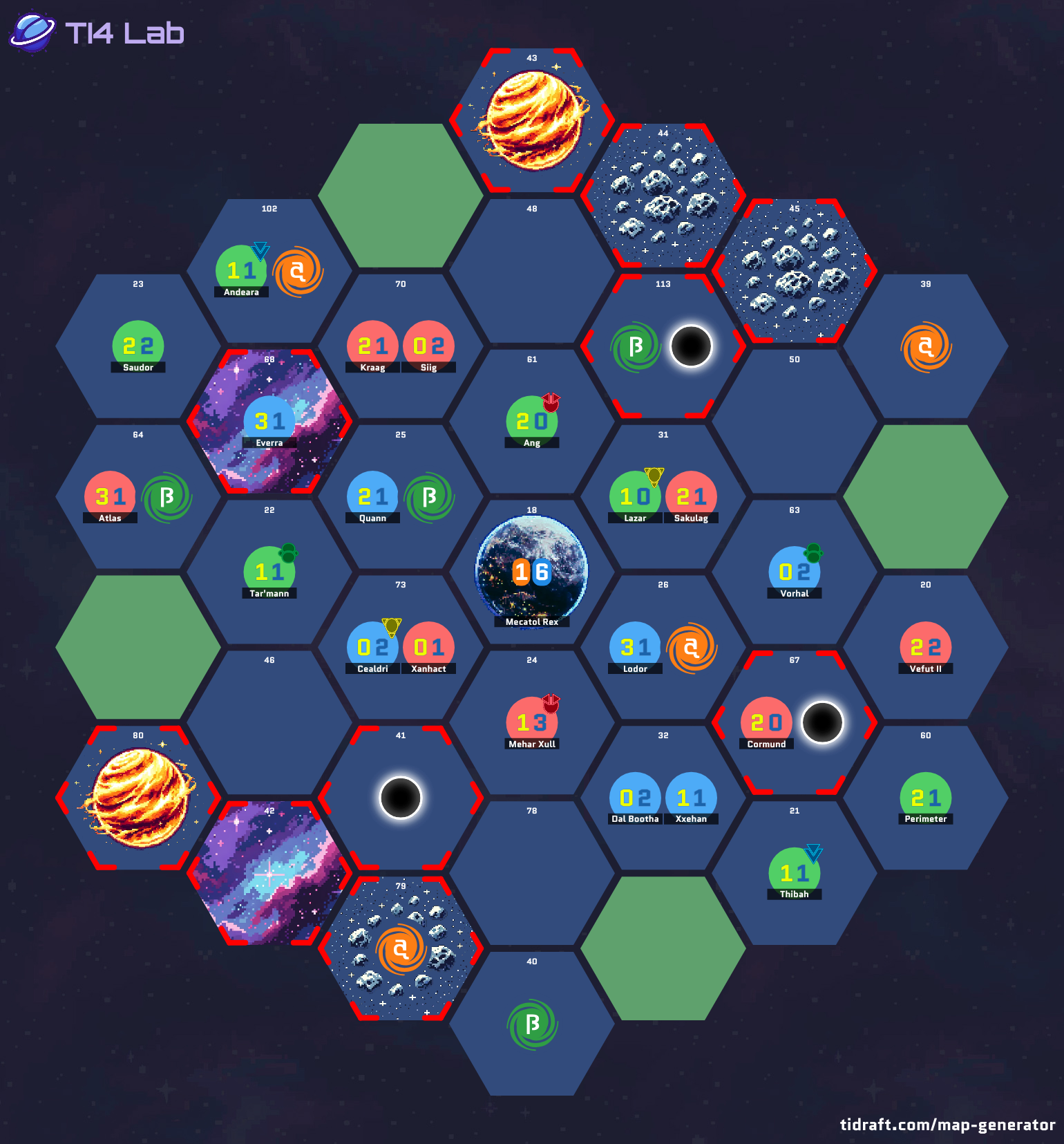 4 Player 8 Tile Slices worth 11.5