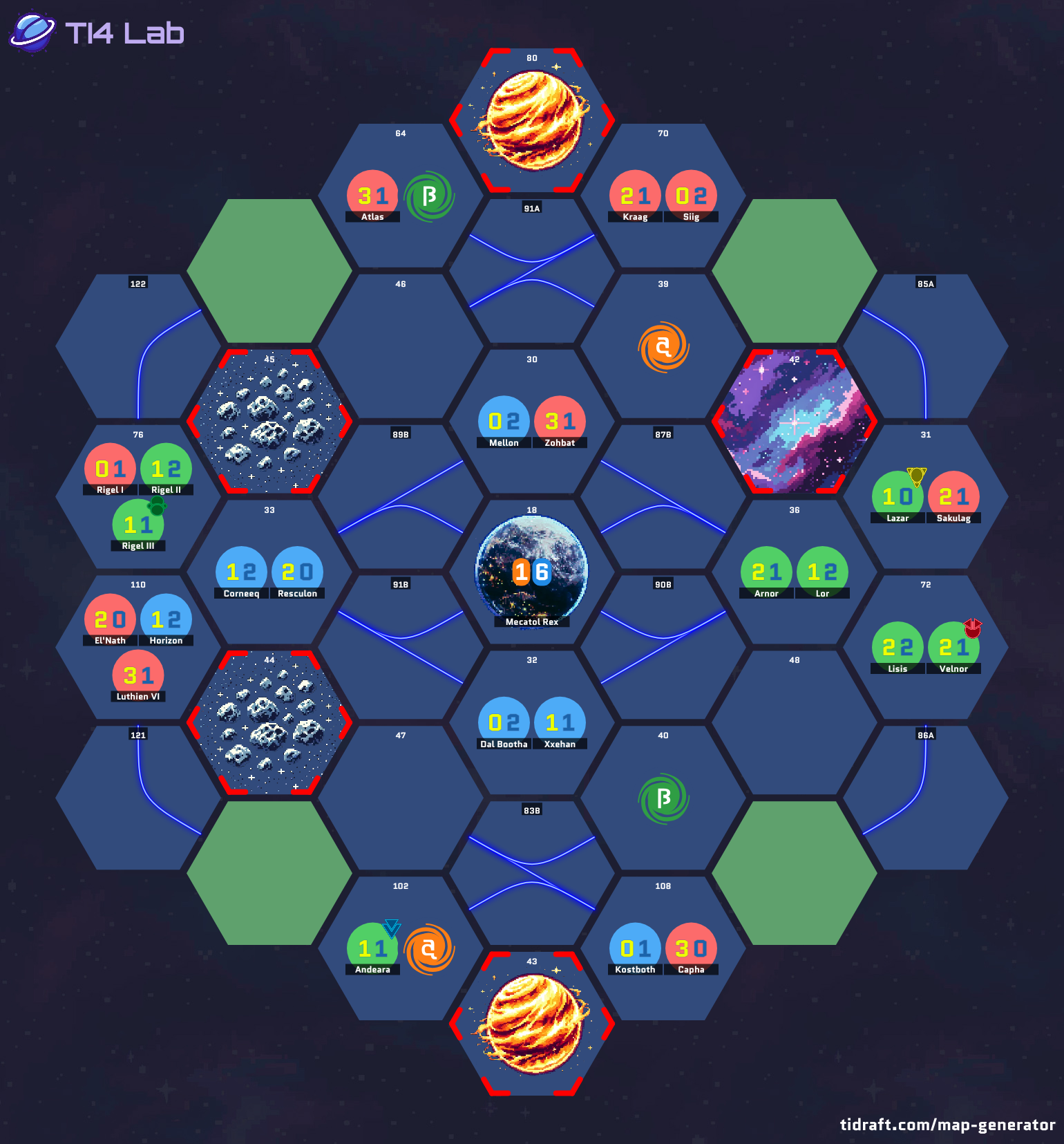 4 Player 12 Value 5 Tile 1 Tech Slices