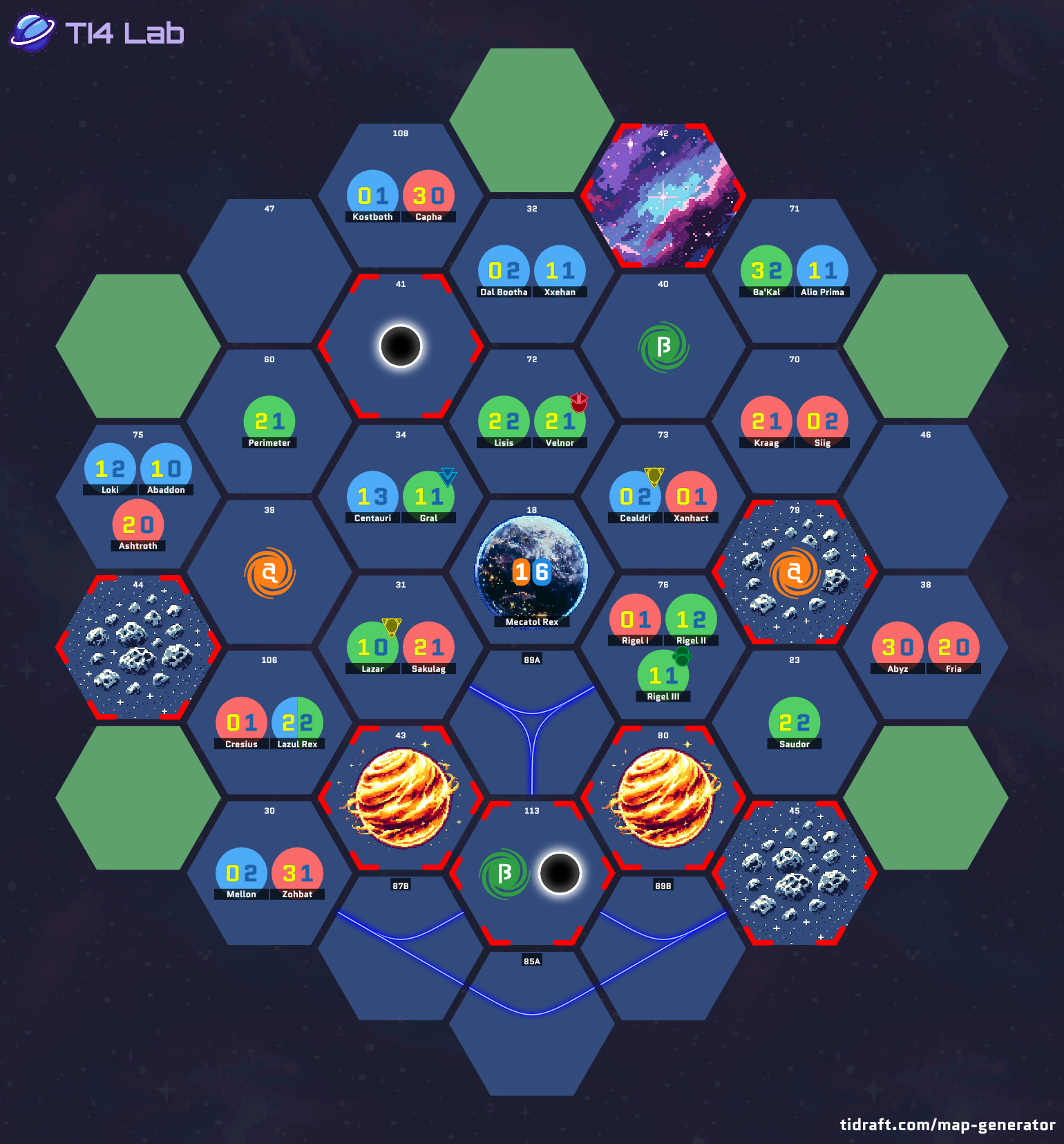 5 Player 5 Tile 11.5 Value 1 Tech Slices