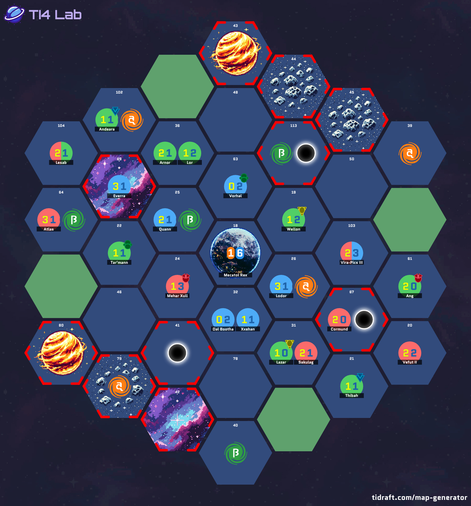 4 Player 8 Tile 11.5 value 2 Tech Slices