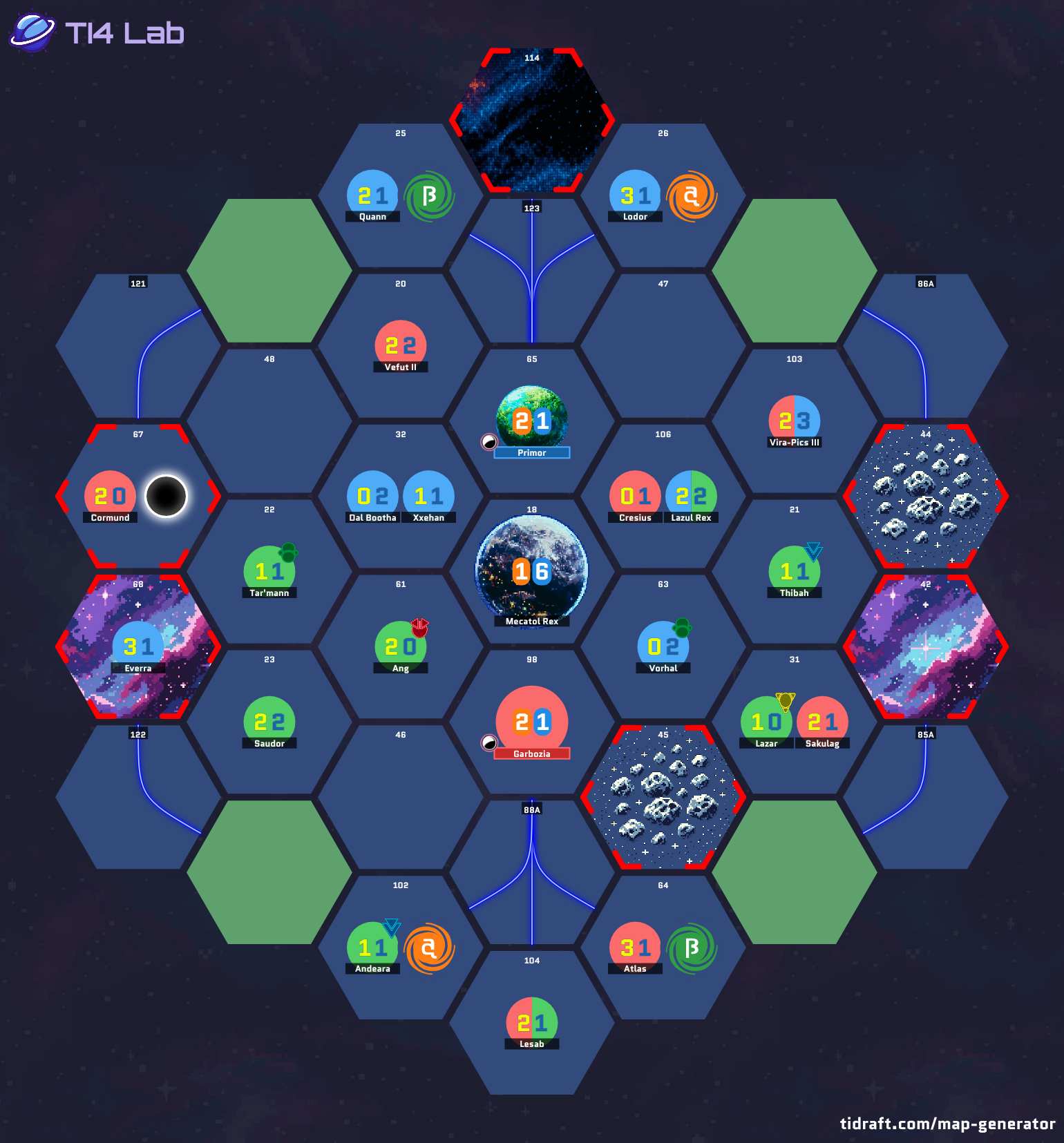 Legends 4 player draft