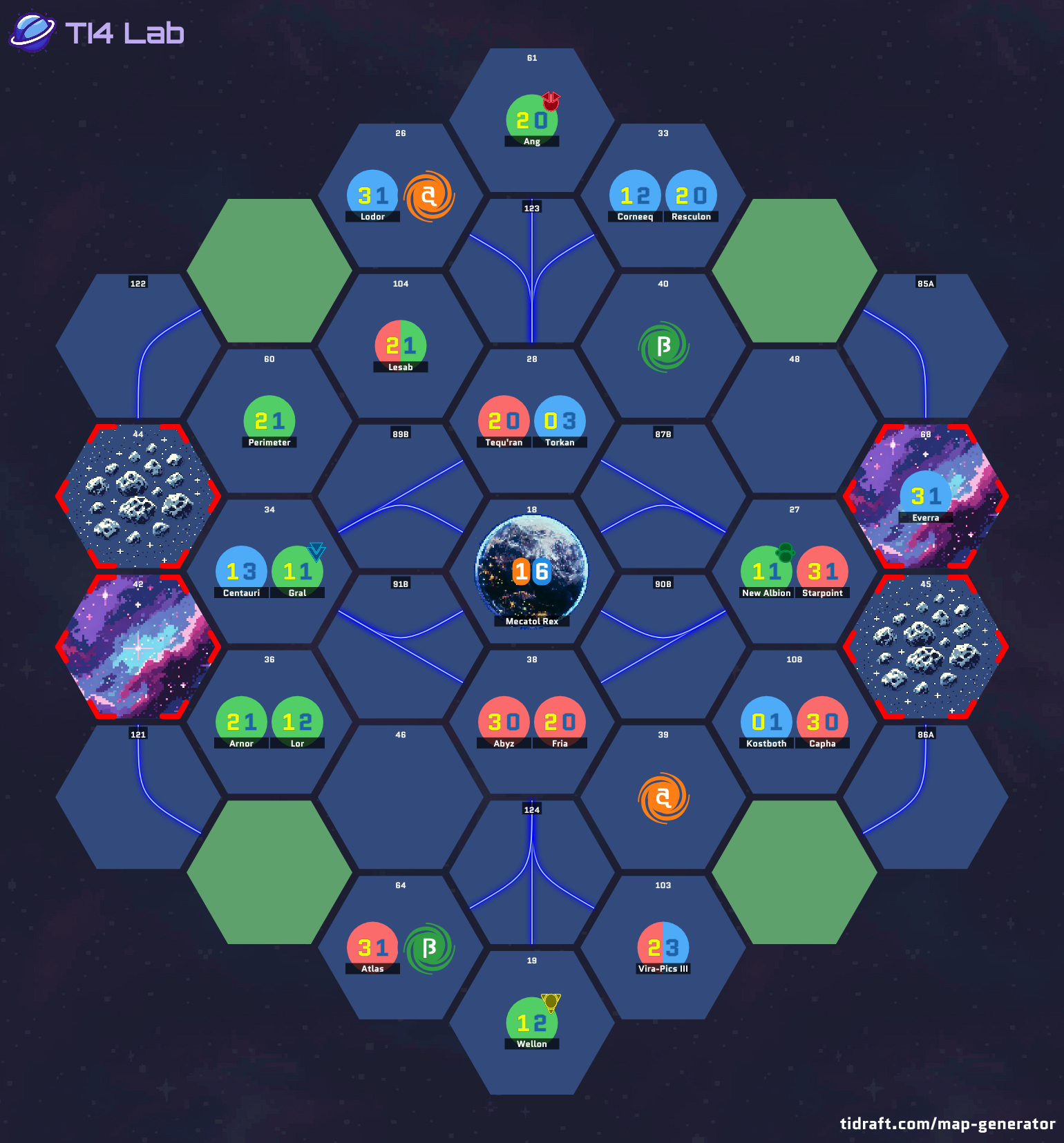 4 Player 13 Value 5.5 Tile 1 Tech Slices