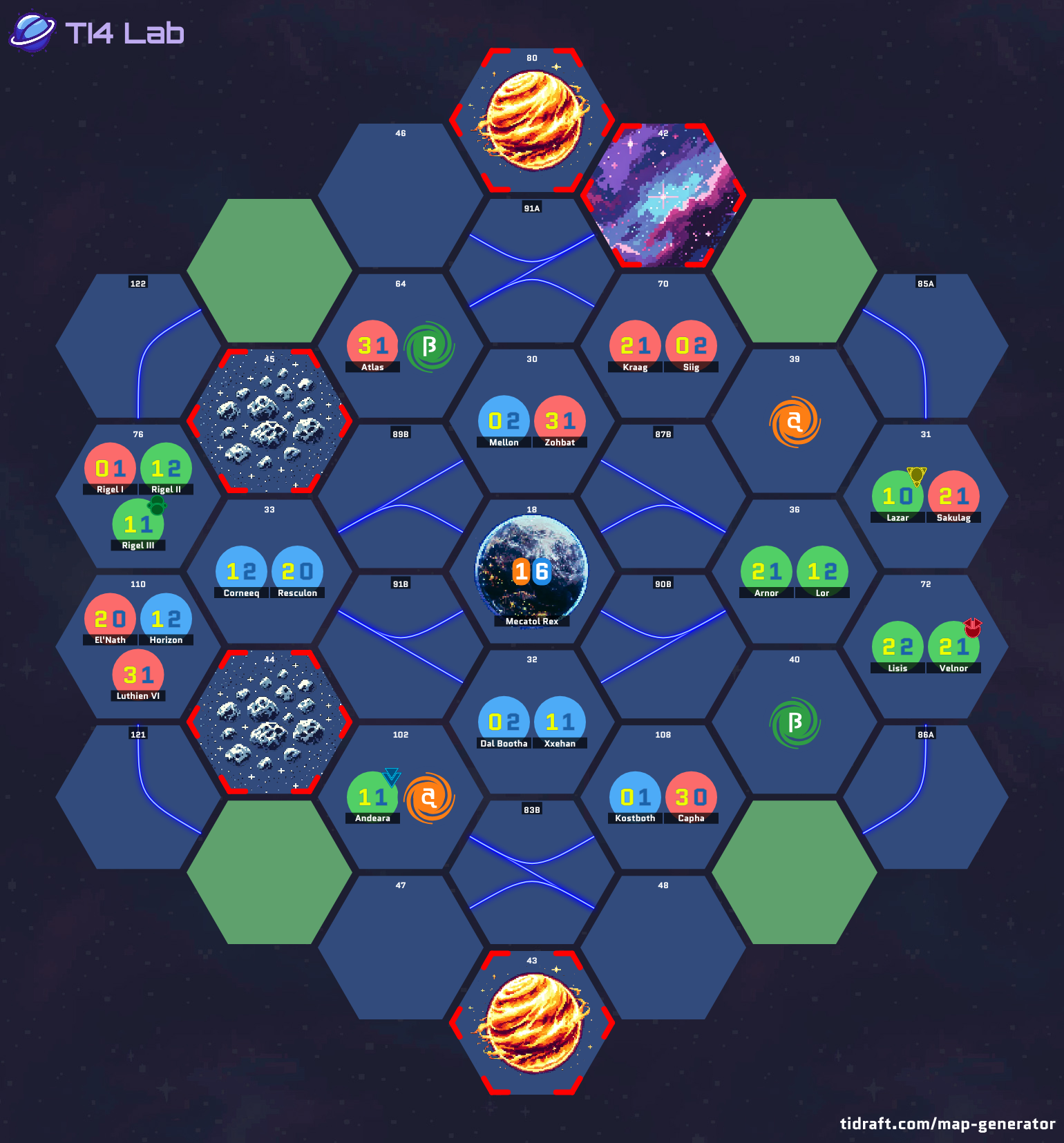 4 Player 12 Value 5 Tile 1 Tech Slice